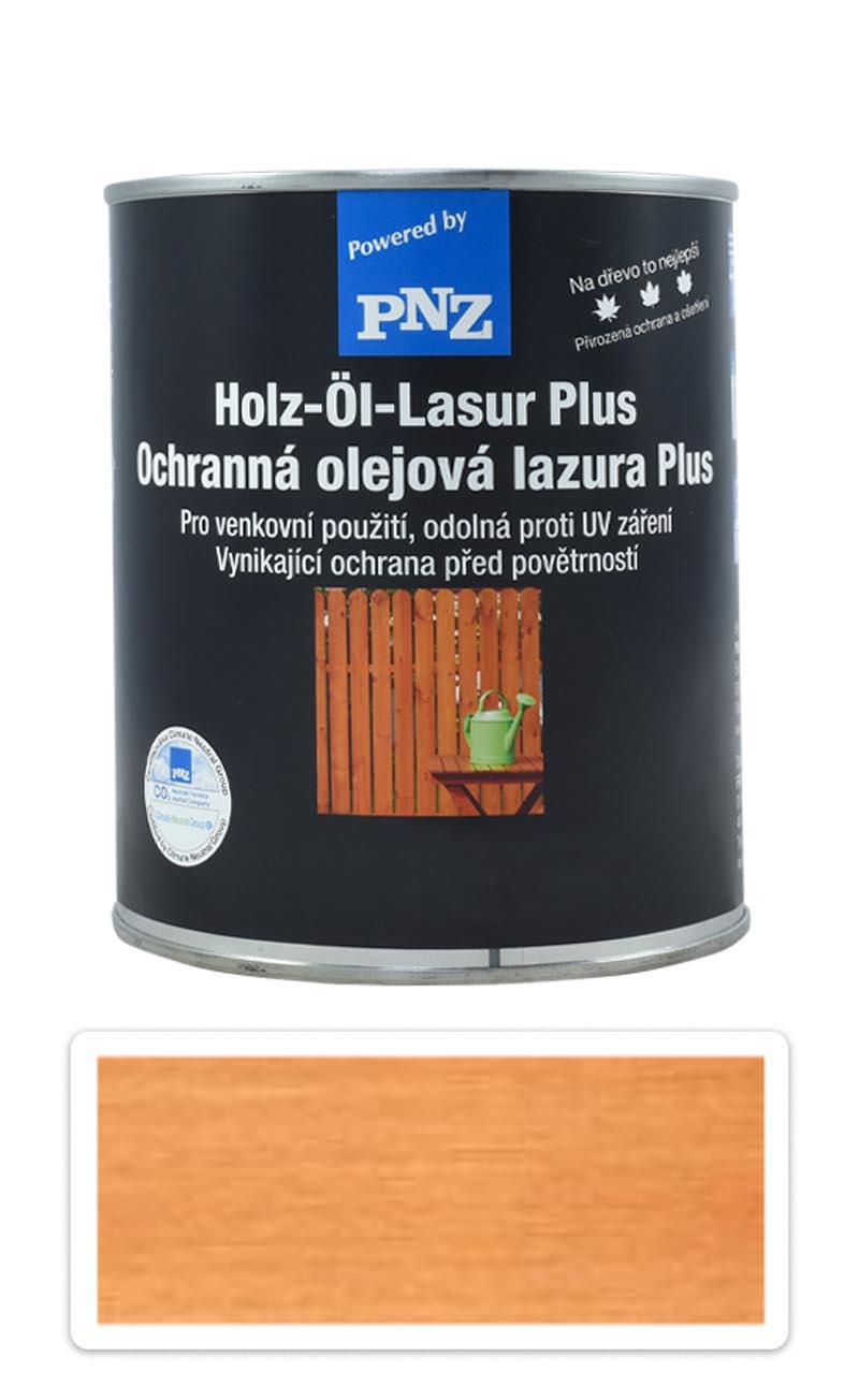 PNZ Ochranná olejová lazura Plus 0.75 l Modřín