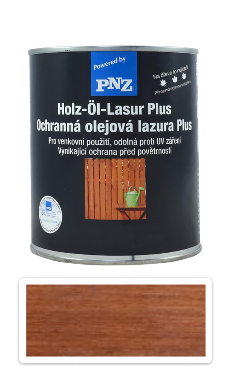 PNZ Ochranná olejová lazura Plus 0.75 l Teak