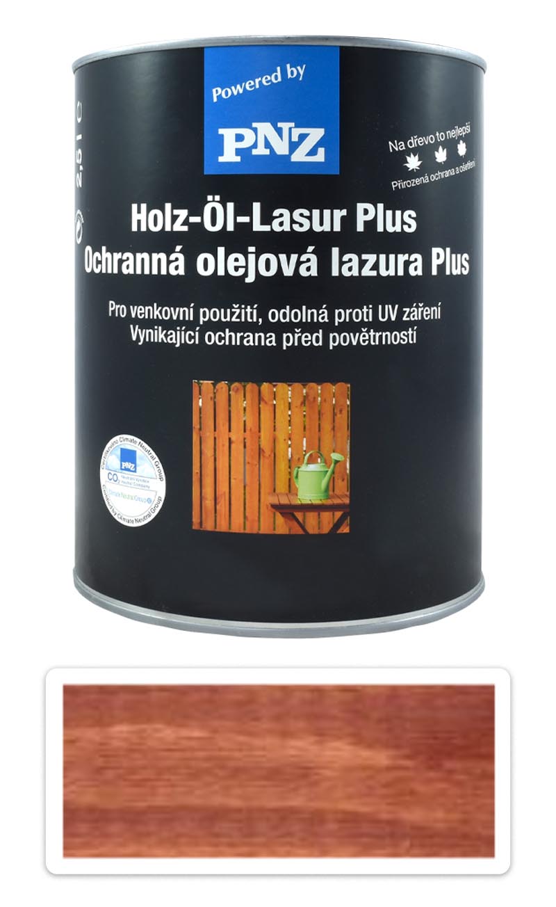 PNZ Ochranná olejová lazura Plus 2.5 l Mahagon