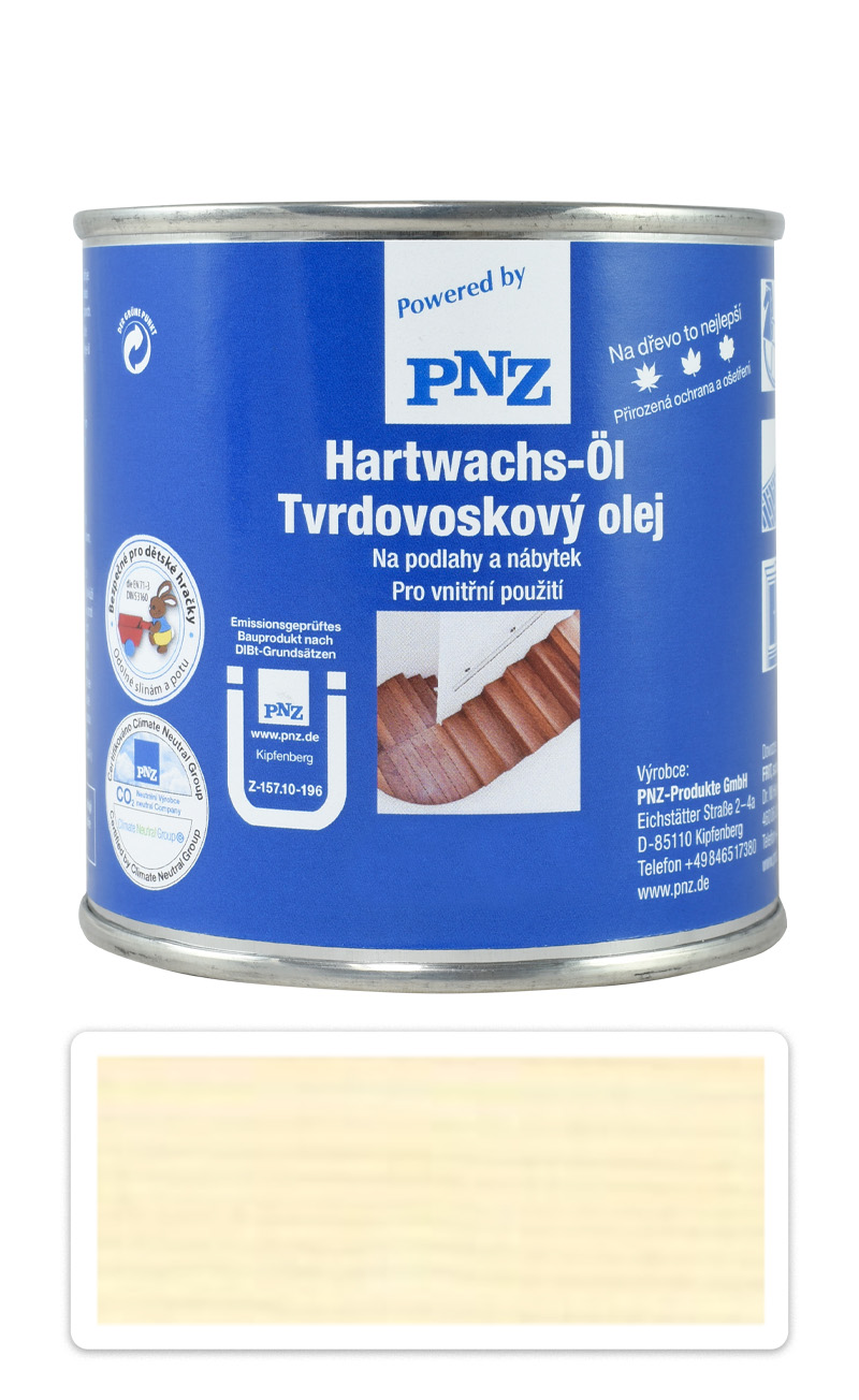 PNZ Tvrdovoskový olej 0.25 l Bezbarvý polomat