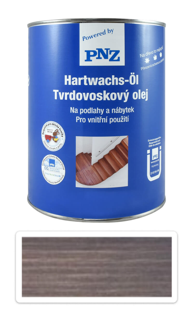 PNZ Tvrdovoskový olej barevný 2.5 l Grafitový