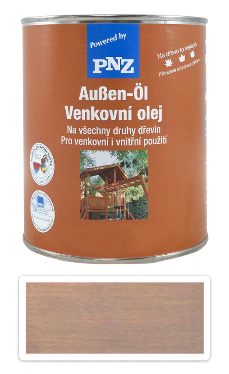 PNZ Venkovní olej metalický 0.75 l Středně šedý