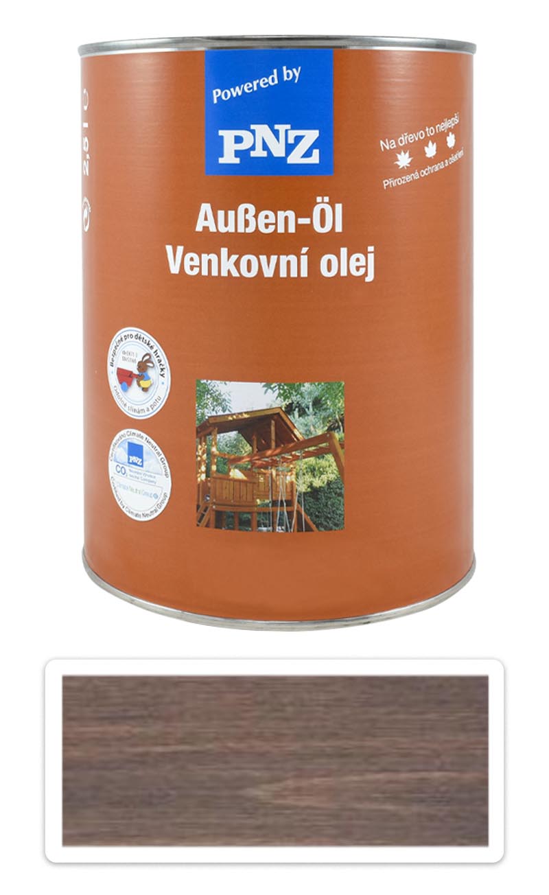 PNZ Venkovní olej metalický 2.5 l Tmavě šedý