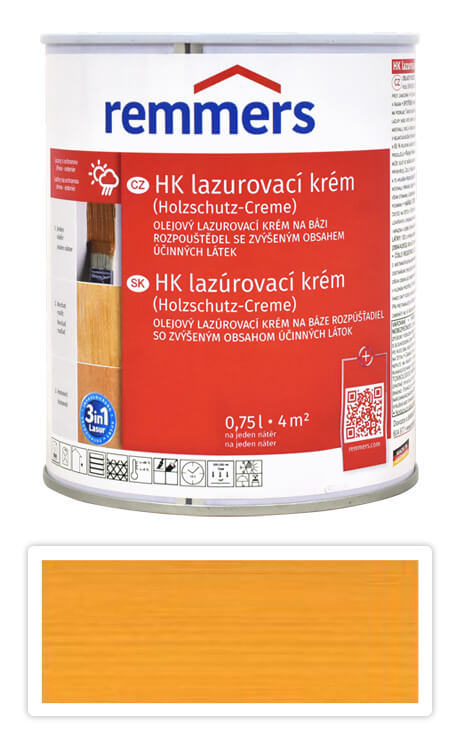 REMMERS HK lazurovací krém 0.75 l Borovice