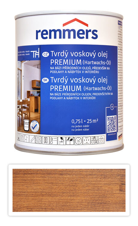 REMMERS Tvrdý voskový olej PREMIUM 0.75 l Ořech