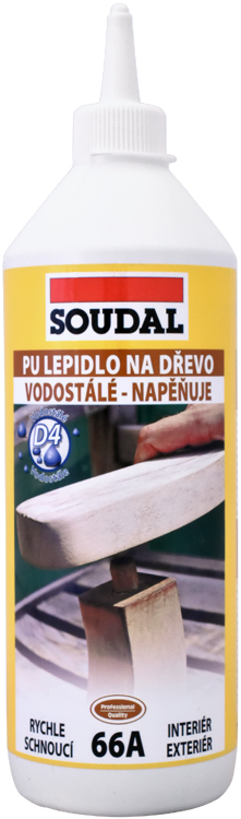 SOUDAL PU lepidlo na dřevo 66A 750g