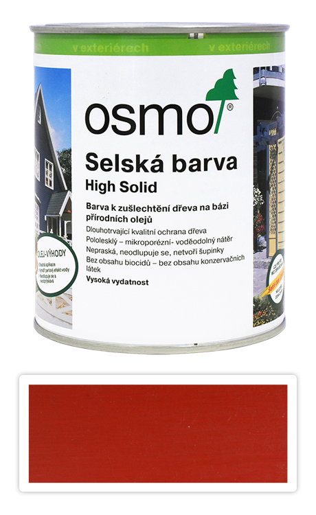 Selská barva OSMO 0.75l Karmínově červená 2311