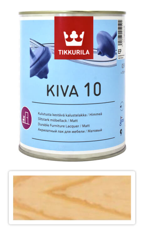 TIKKURILA Kiva 30 - vodou ředitelný lak 0.9 l Bezbarvý matný