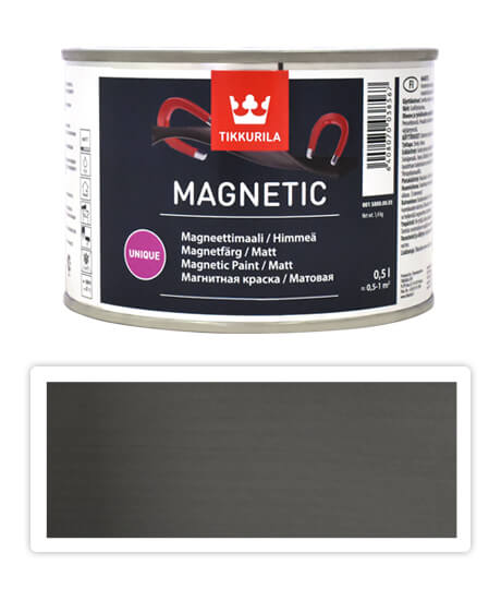 TIKKURILA Magnetic - magnetická barva 0.5 l Šedá