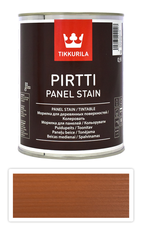 TIKKURILA Pirtti - vodou ředitelné mořidlo na dřevo v interiéru 0.9 l Kantarelli 5054