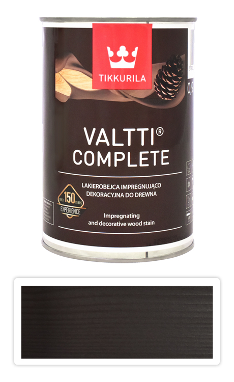 TIKKURILA Valtti Complete - matná tenkovrstvá lazura s ochranou proti UV záření 0.9 l Karhu 5074