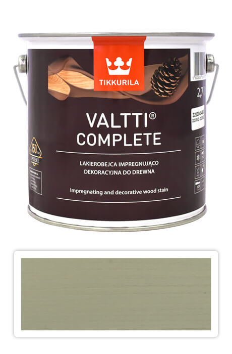 TIKKURILA Valtti Complete - matná tenkovrstvá lazura s ochranou proti UV záření 2.7 l Kaisla 5061