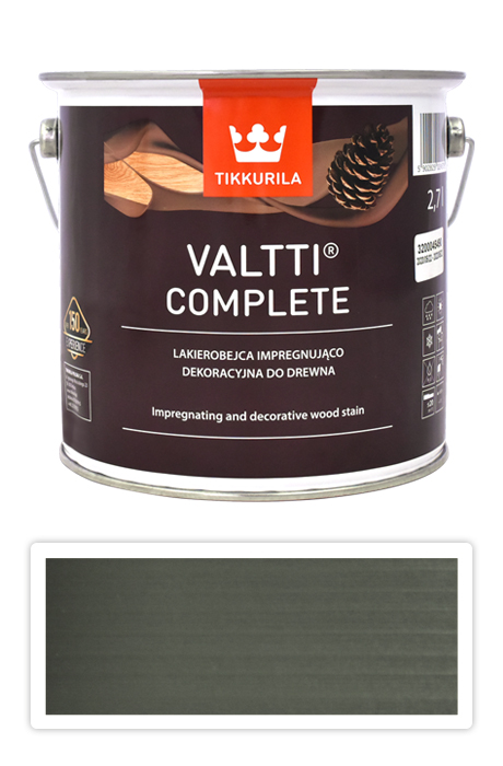 TIKKURILA Valtti Complete - matná tenkovrstvá lazura s ochranou proti UV záření 2.7 l Laavu 5082