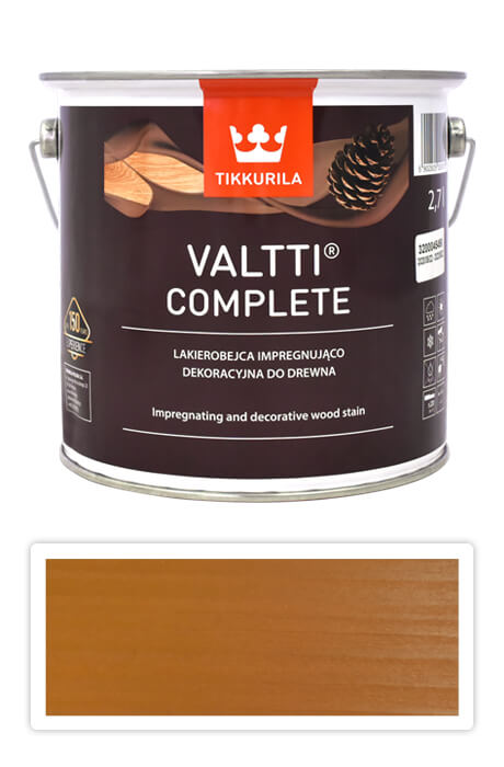 TIKKURILA Valtti Complete - matná tenkovrstvá lazura s ochranou proti UV záření 2.7 l Mesi 5050