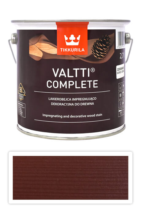 TIKKURILA Valtti Complete - matná tenkovrstvá lazura s ochranou proti UV záření 2.7 l Orava 5057