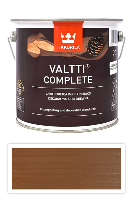 TIKKURILA Valtti Complete - matná tenkovrstvá lazura s ochranou proti UV záření 2.7 l Pouta 5052