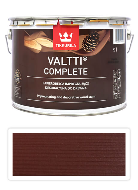 TIKKURILA Valtti Complete - matná tenkovrstvá lazura s ochranou proti UV záření 9 l Orava 5057