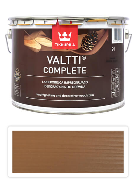 TIKKURILA Valtti Complete - matná tenkovrstvá lazura s ochranou proti UV záření 9 l Pihka 5051