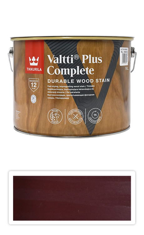 TIKKURILA Valtti Plus Complete - matná tenkovrstvá lazura 9 l Kihokki 5075