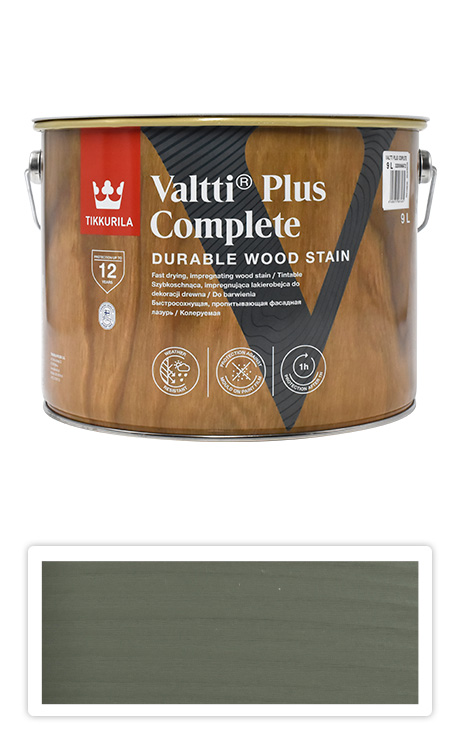 TIKKURILA Valtti Plus Complete - matná tenkovrstvá lazura 9 l Näre 5068