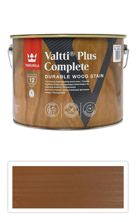 TIKKURILA Valtti Plus Complete - matná tenkovrstvá lazura 9 l Pouta 5052