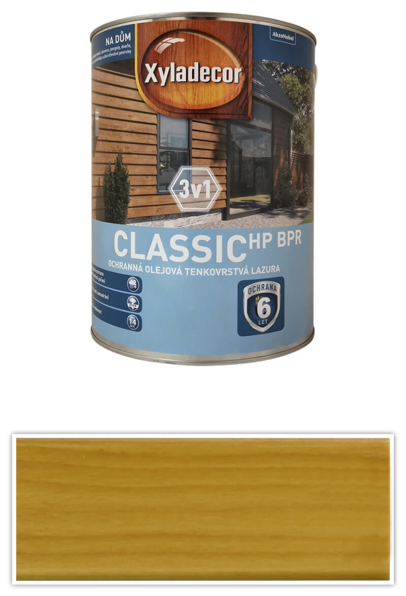 XYLADECOR Classic HP BPR 3v1 - ochranná olejová tenkovrstvá lazura na dřevo 5 l Cedr