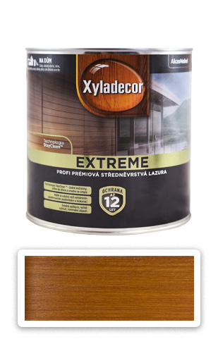 XYLADECOR Extreme - prémiová olejová lazura na dřevo 2.5 l Teak