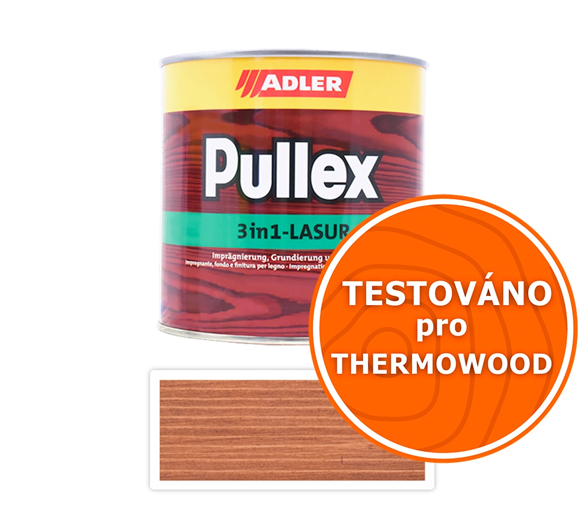 ADLER Pullex 3in1 Lasur - tenkovrstvá impregnační lazura 0.75 l Ořech