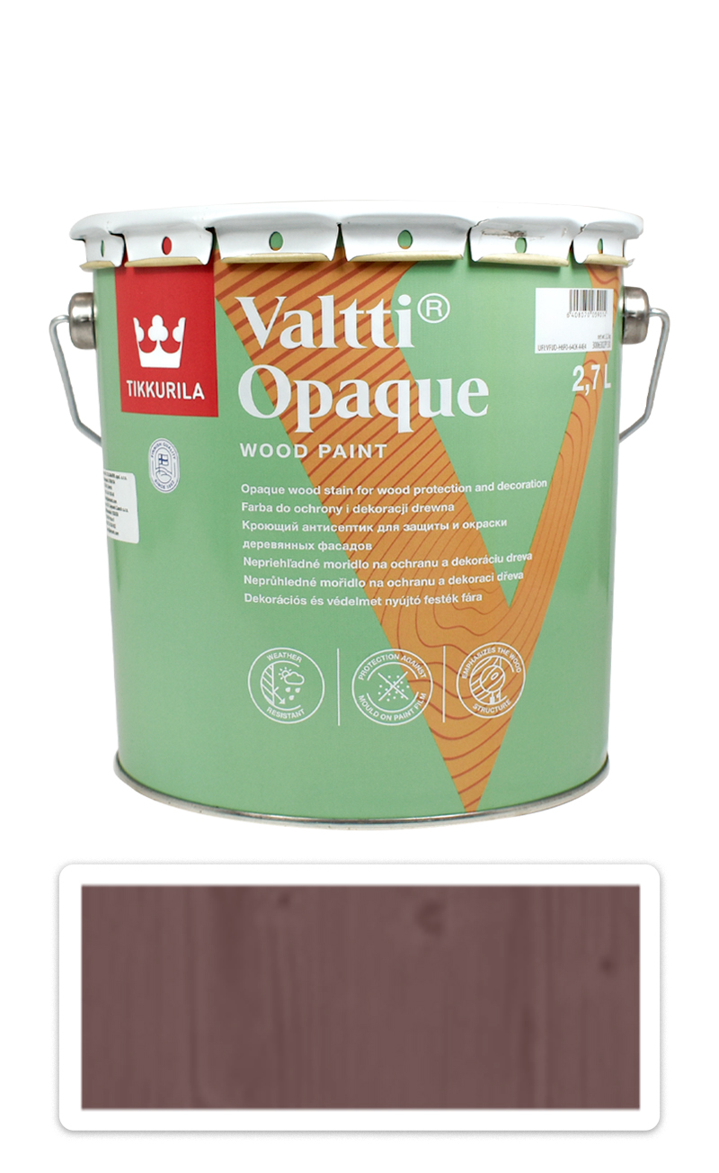 TIKKURILA Valtti Opaque - polomatná krycí barva na dřevo 2.7 l D110