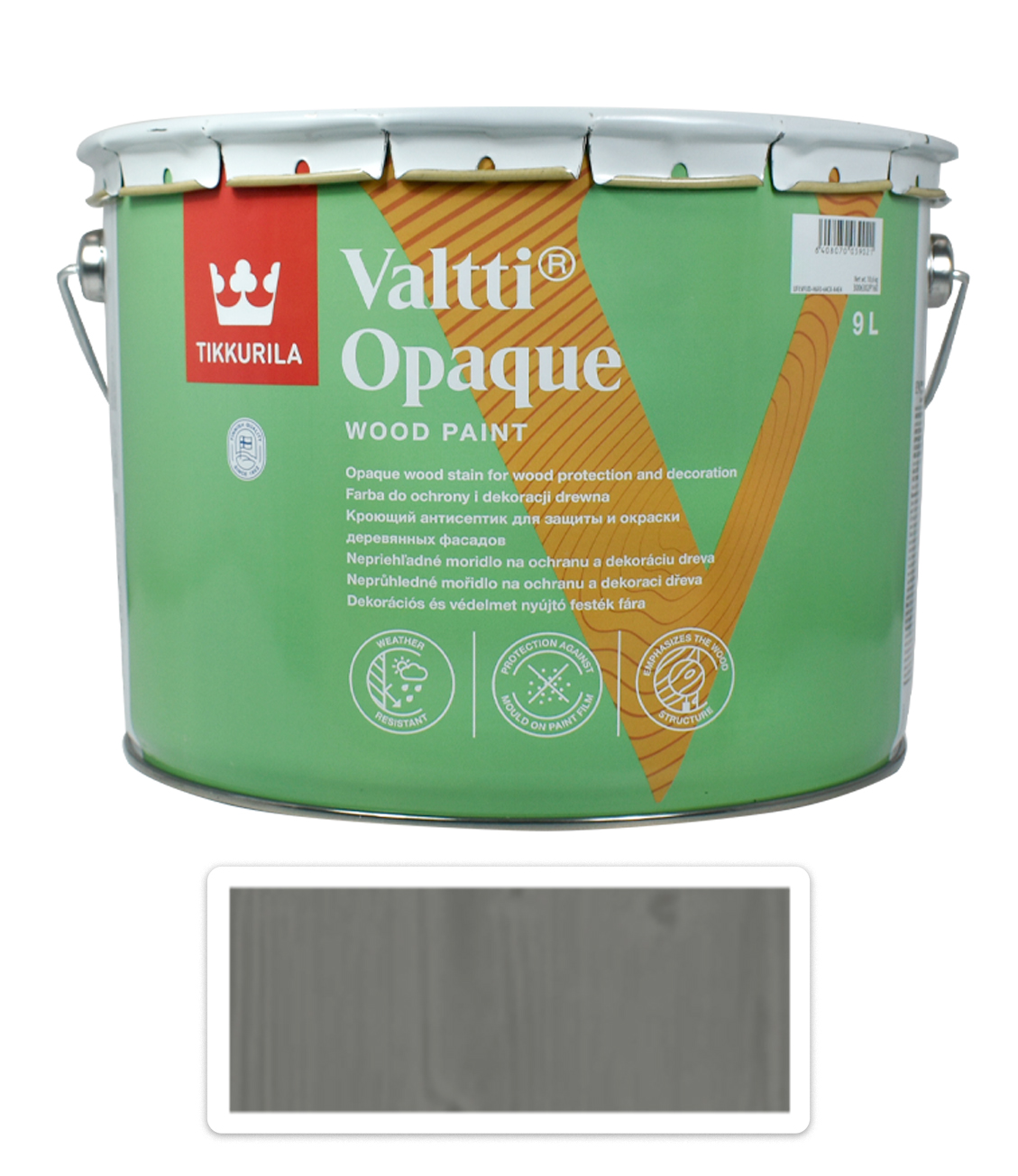 TIKKURILA Valtti Opaque- polomatná krycí barva na dřevo 9 l Q822