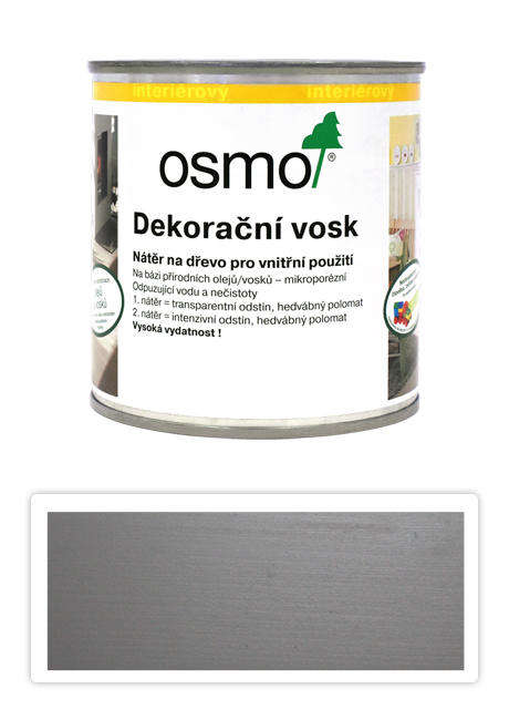 OSMO Dekorační vosk intenzivní odstíny 0.375 l Křemen 3181