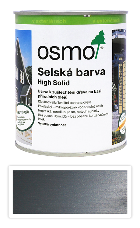 Selská barva OSMO 0.75l Kamenně šedá 2704