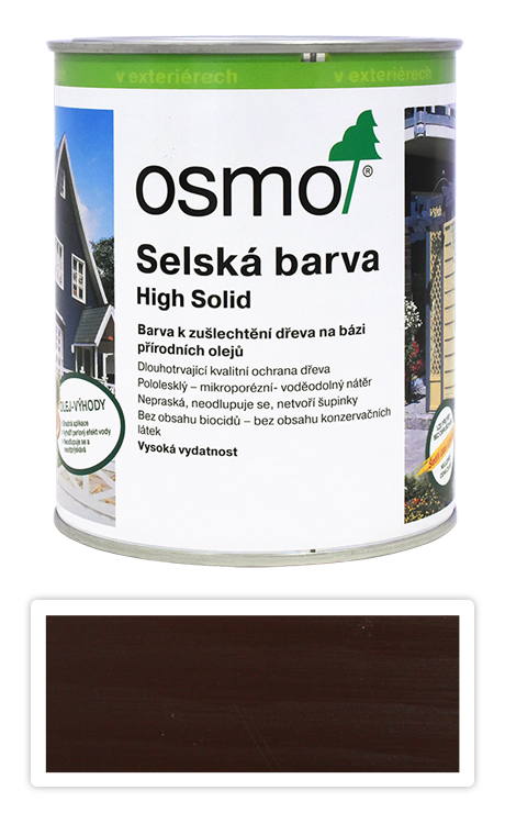 Selská barva OSMO 0.75l Tmavě hnědá 2607